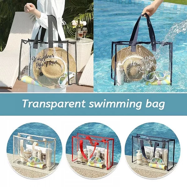 Sac de rangement en PVC transparent pour femme - Sac fourre-tout polyvalent et étanche|4,97 €|OKKO MODE