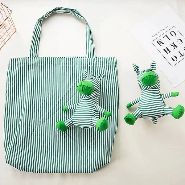 Sac à provisions zèbre en coton réutilisable et portable, bonne qualité|1,96 €|OKKO MODE