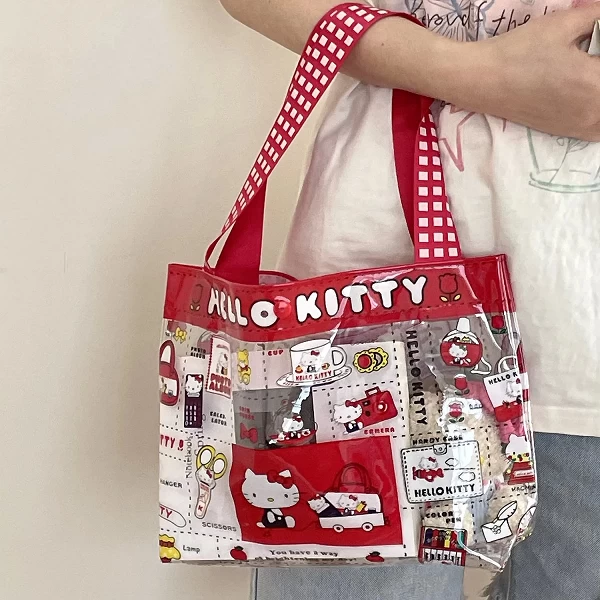 Sac à main Kitty Cat PVC transparent étanche|4,95 €|OKKO MODE