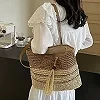 Sac à main tissé à la main avec glands pour femme, sac tissé à la main, sac de plage de voyage, sac sous les bras tissé, grande |13,49 €|OKKO MODE