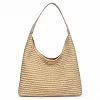 Sac fourre-tout tissé pour femmes, grande capacité, rayé, chic, Hobo, fermeture à moraillon, été, plage, voyage en plein air, mo|16,19 €|OKKO MODE