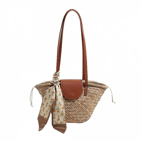 Sac fourre-tout tissé en paille pour femmes, sacs de plage d'été, sac à main tissé de grande capacité, sac de tissage initié pou|17,09 €|OKKO MODE