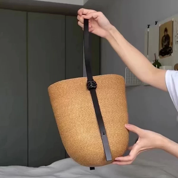 Sac de Paille Tressé Okko-Mode - Petit fourre-tout en paille tissée pour femme|14,39 €|OKKO MODE