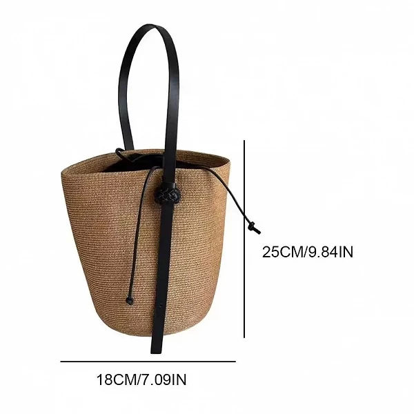 Sac de Paille Tressé Okko-Mode - Petit fourre-tout en paille tissée pour femme|14,39 €|OKKO MODE