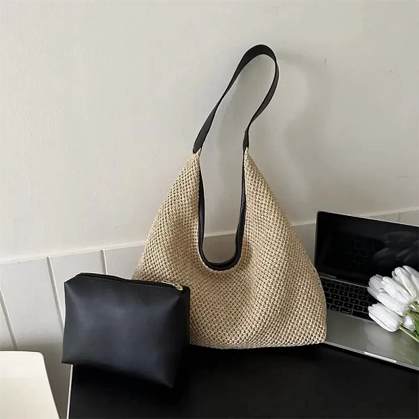 Sac à main tissé en rotin pour femmes - Style Bohème Chic et Naturel|7,99 €|OKKO MODE