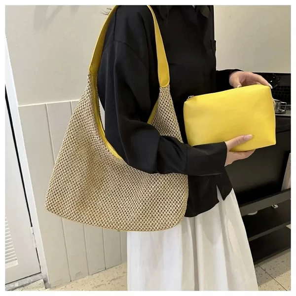 Sac à main tissé en rotin pour femmes - Style Bohème Chic et Naturel|7,99 €|OKKO MODE