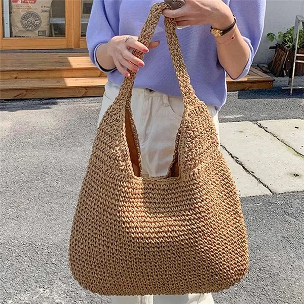 Sac à main tissé en rotin pour femmes - Sacoche de plage faite main|13,02 €|OKKO MODE