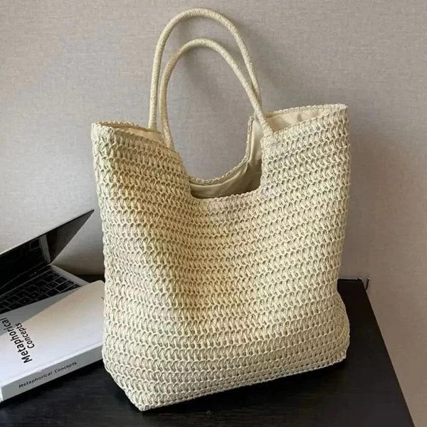 Sac de plage vintage tissé à la main pour femmes - Style rétro en paille et bohème pour l'été|9,90 €|OKKO MODE