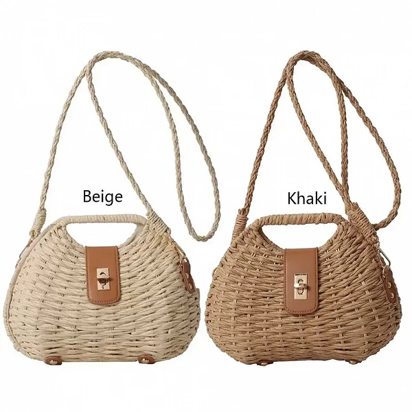 Sac messager tissé à la main en rotin pour femme - Spacieux et léger|17,10 €|OKKO MODE