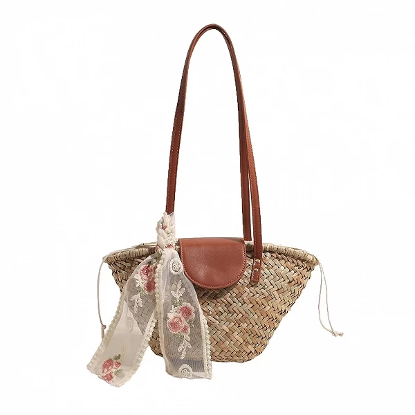 Sac fourre-tout tissé en paille pour femme - Accessoire bohème et éthique|17,94 €|OKKO MODE