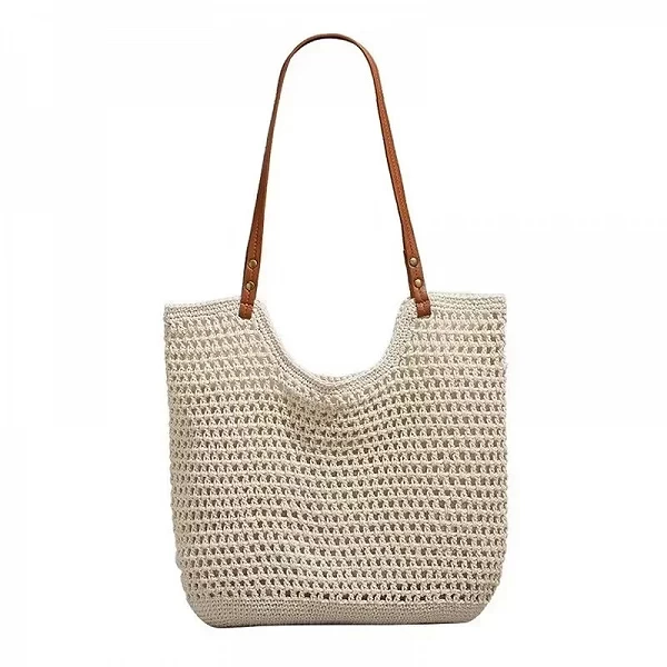 Sac Fourre-Tout Tissé en Paille de Grande Capacité pour Femme - Okko Mode|3,90 €|OKKO MODE