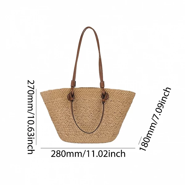 Sac de Plage Tressé Grande Capacité Femme - Été Chic et Pratique!|17,09 €|OKKO MODE