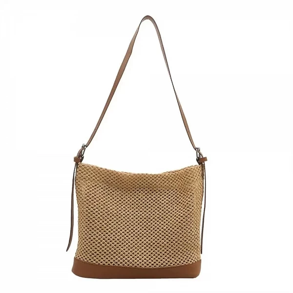 Sac messager en rotin tressé à la main pour femmes et filles - Accessoire bohème chic, grande capacité|6,97 €|OKKO MODE