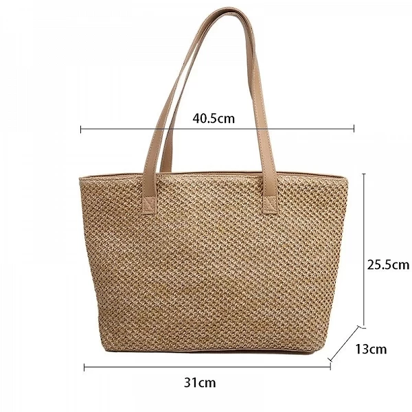 Sac de plage d'été en paille tressée pour femme, WUNICEF - OKKO mode|7,92 €|OKKO MODE