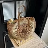 Sac de plage rond tissé avec fermeture à glissière - Accessoire chic pour l'été|12,00 €|OKKO MODE