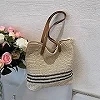 Sac en Paille Rayé Décontractée pour Femmes - Fourre-Tout de Plage Vintage|11,04 €|OKKO MODE