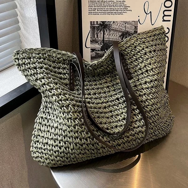 Sac tissé de grande capacité pour femmes : le must-have mode 2023!|7,00 €|OKKO MODE