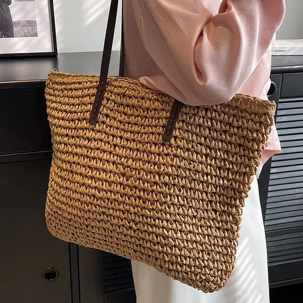 Sac tissé de grande capacité pour femmes : le must-have mode 2023!|7,00 €|OKKO MODE