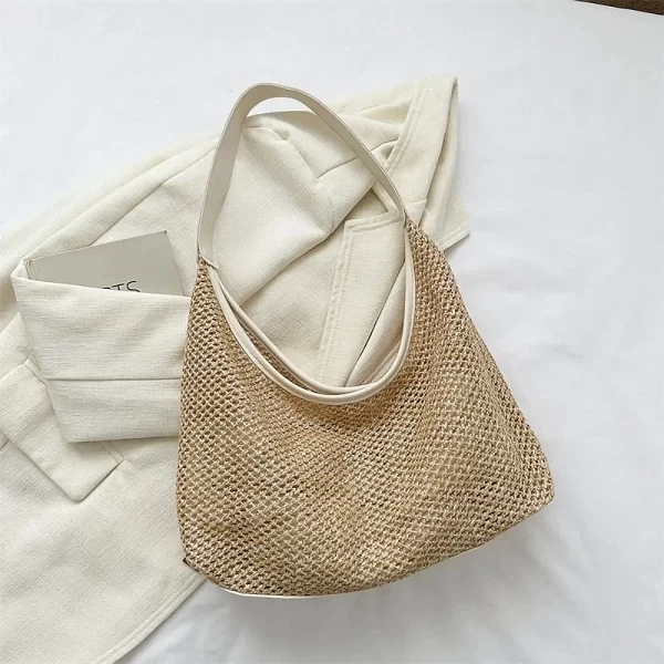 Sac à Main Tissé de Grande Capacité pour Femme - Fourre-Tout Décontracté, Portable et Élégant|5,04 €|OKKO MODE