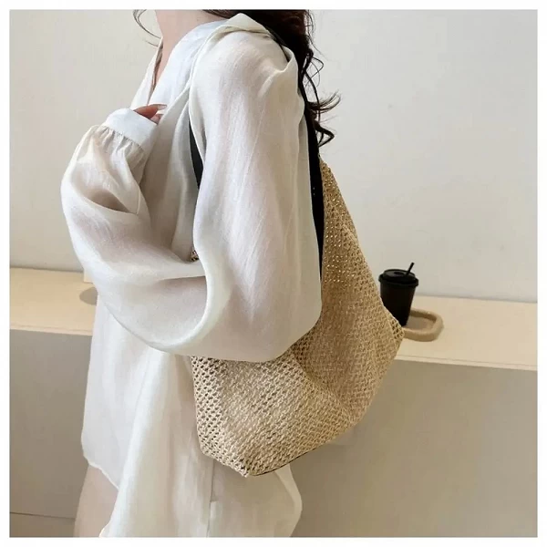 Sac à Main Tissé de Grande Capacité pour Femme - Fourre-Tout Décontracté, Portable et Élégant|5,04 €|OKKO MODE