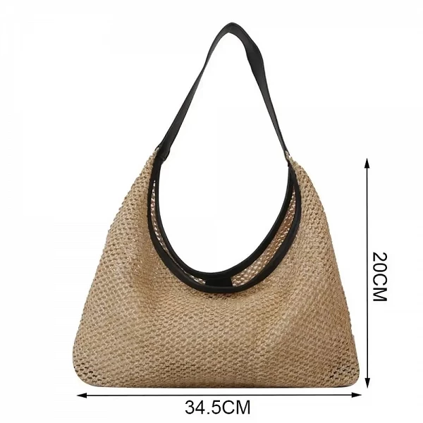 Sac à Main Tissé de Grande Capacité pour Femme - Fourre-Tout Décontracté, Portable et Élégant|5,04 €|OKKO MODE