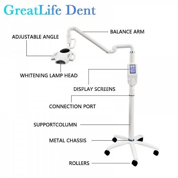 GreatLife Machine de Blanchiment des Dents LED Mobile sur Pied|378,55 €|OKKO MODE