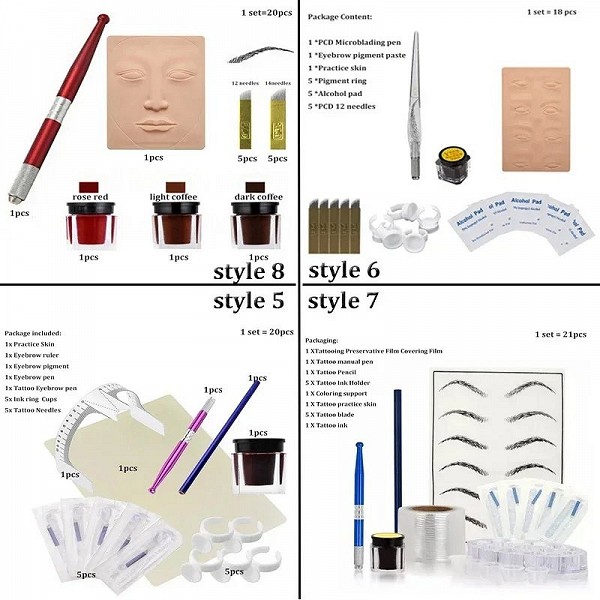 Ensemble de Maquillage Microblading Tattoo Training Kit - Qualité Professionnelle|7,04 €|OKKO MODE