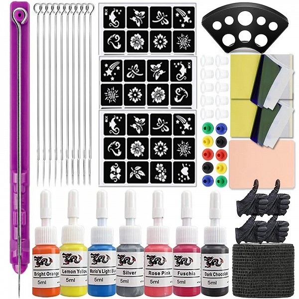 Kit de tatouage à main pour débutants - Art corporel professionnel|15,97 €|OKKO MODE