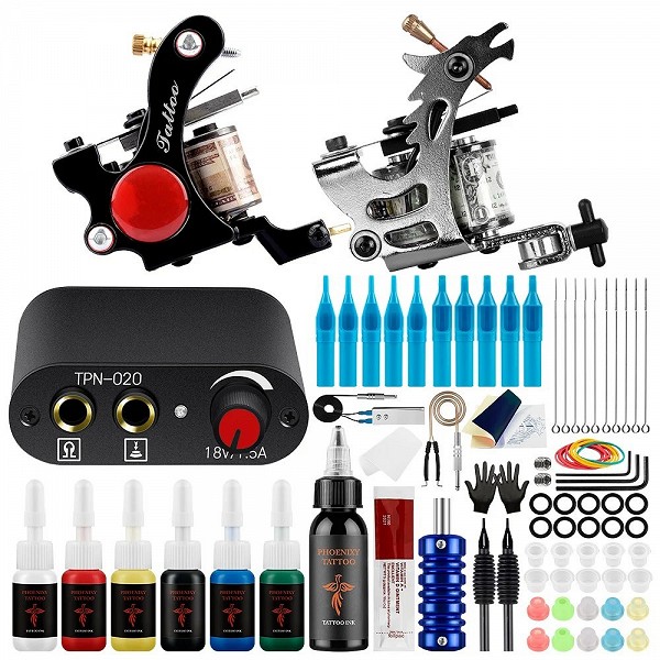 Mayor Inner InPorter-Kit de tatouage professionnel avec 2 machines, encres noires et accessoires complets|28,15 €|OKKO MODE