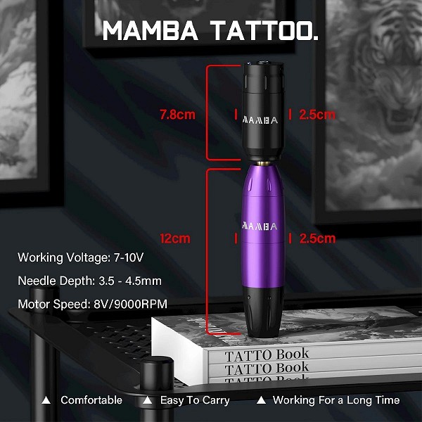 Kit de tatouage sans fil MAMBA professionnel, 1200mAh, batterie grande capacité|30,68 €|OKKO MODE