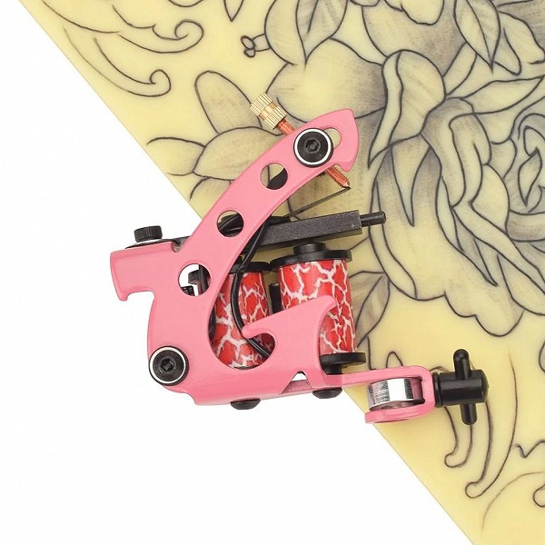 Dispositif de bobine de tatouage sans fil en fonte, cadeau rose - Outil d'approvisionnement professionnel|6,29 €|OKKO MODE