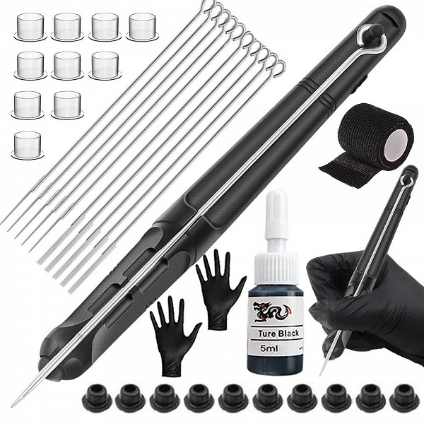 Kit de Tatouage DIY Poke & Stick, avec Support et Ensemble Complet - MEILLEUR Prix!|9,90 €|OKKO MODE