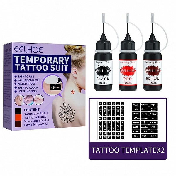 Ensemble de Stylos à Tatouer avec Poche et Bâton - Kits Complet Machine Tatouage|4,49 €|OKKO MODE