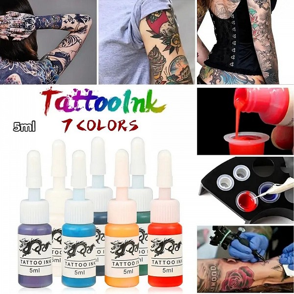 Kit de machine à tatouer professionnelle, stylo à distance DC Jack avec cartouche 10 pièces, encre pour ensembles intérieurs May|25,74 €|OKKO MODE