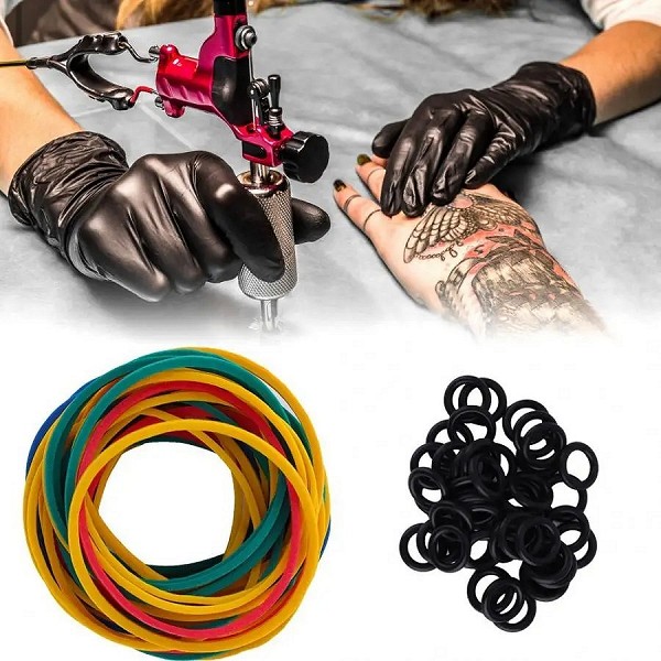 Machine à tatouer, bandes de caoutchouc, coussin de broche, Kit de fournitures de bobines de tatouage, ensemble d'accessoires de|2,69 €|OKKO MODE