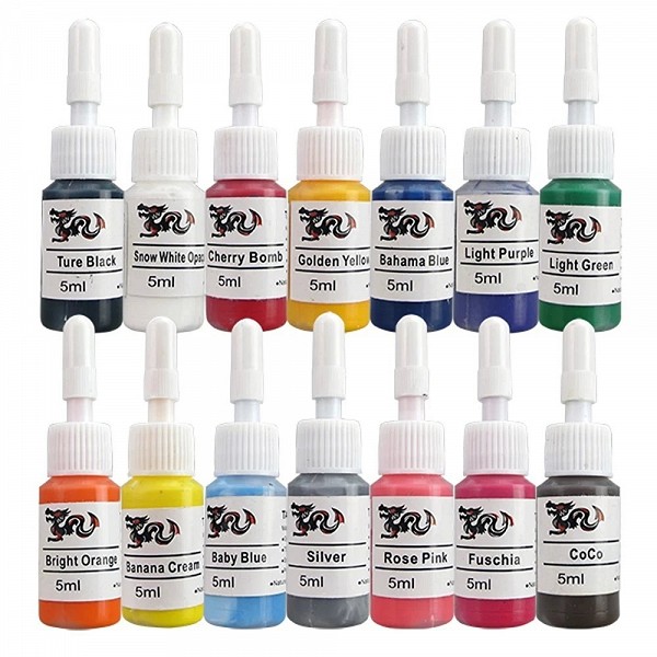 Ensemble de pigments d'encre de tatouage professionnels, peintures de beauté pour l'art corporel, le maquillage et la pratique d|11,89 €|OKKO MODE