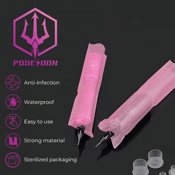 POSEIDON-Housses de sac à crayons de tatouage pour artistes, fournitures de microblading, ensembles de pratique de bandage rose,|4,96 €|OKKO MODE