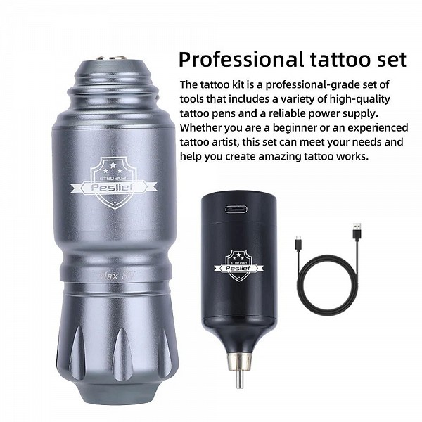 Kit de machine à tatouer sans fil avec cartouche, outil de maquillage en continu pour tatoueurs, éloigné, invité, 10 pièces|16,74 €|OKKO MODE