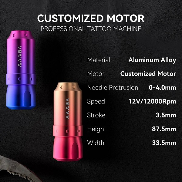 Kit de machine à tatouer MAMBA avec cartouche d'alimentation électrique, ensemble de stylos à tattoo|41,92 €|OKKO MODE