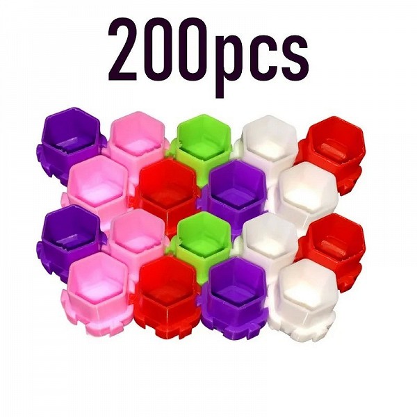 Ensemble de 200 gobelets encre métallique pour tatouage