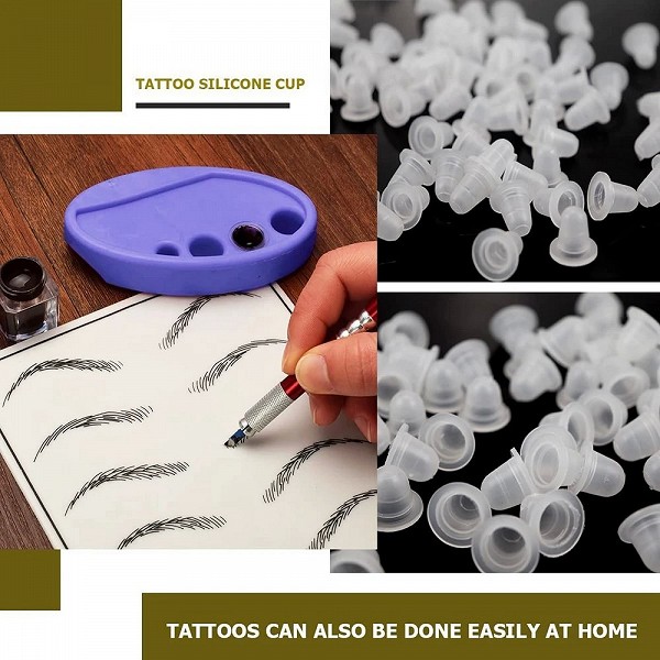 Gobelets encre tatouage jetables Silicone souple 800 pièces|11,96 €|OKKO MODE