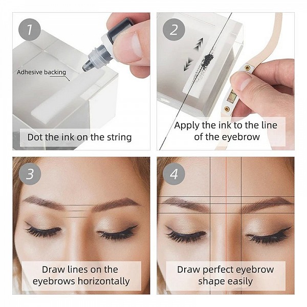 Règle de ligne pour microblading permanent des sourcils - Outil professionnel précis et portable|2,97 €|OKKO MODE