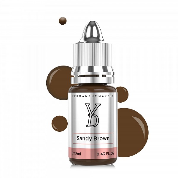 Pigment d'encre de tatouage brun sable pour sourcils professionnels - Jules micropigmentation permanent 12ML|24,94 €|OKKO MODE