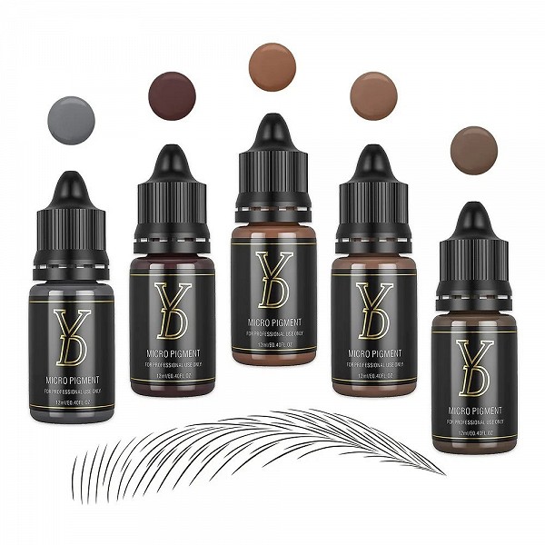 YD Pigment d'Encre de Tatouage Marron Semi-Permanent avec Boîte - Kit d'Art Corporel Professionnel|21,16 €|OKKO MODE