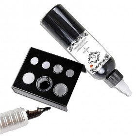 Porte-gobelet encre tatouage acrylique transparent forme ovale carré rond | 2,96 € | OKKO MODE