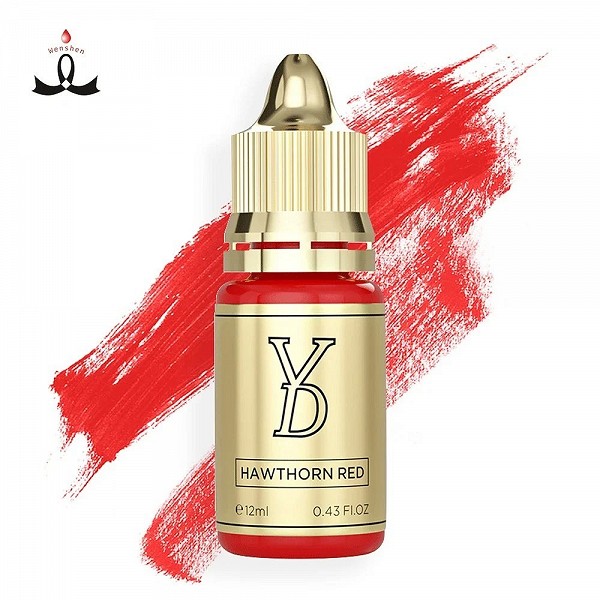 Pigment d'encre de tatouage rouge aubépine, beauté professionnelle, micropigmentation en continu, fournitures de maquillage, bou|23,22 €|OKKO MODE