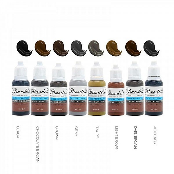 Pigment de Microblading 8 couleurs 15ml, maquillage Semi-Permanent, encres pour sourcils, lèvres, ligne des yeux, tatouage de co|45,23 €|OKKO MODE