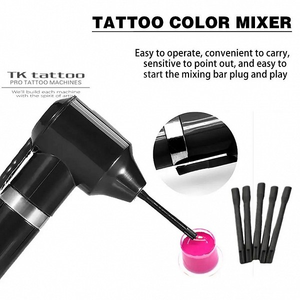 Agitateur de pigments de centre commercial d'encre de tatouage électrique, mélangeur d'outils de tatouage, accessoires d'art, co|10,79 €|OKKO MODE