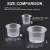 Gobelet d'encre transparent pour tatouage, bouchons de pigment et support microblading - maquillage | $14.95 | OKKO MODE