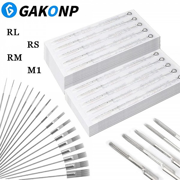 Ensemble 10/20 pièces aiguilles tatouage jetables pour Machine à tatouer RL RS RM M1